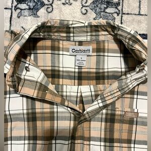 Cropped Vintage Carhartt Flannel Size:L